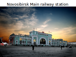 Novosibirsk Main railway station 