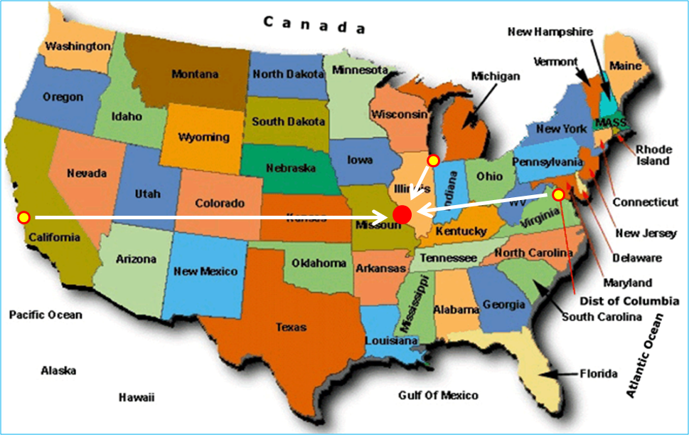 St Louis America Map Georaman 2014 (11Th) In St Louis Mo Usa